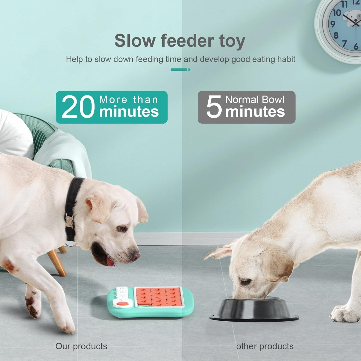 Knitly Dog Puzzle Toys for Large Medium Small Smart Dogs, Interactive Dog Toys for Boredom and Stimulation, Dog Enrichment Toys with Squeak Design，Dog Treat Puzzle Gift for Fun Slow Feeder