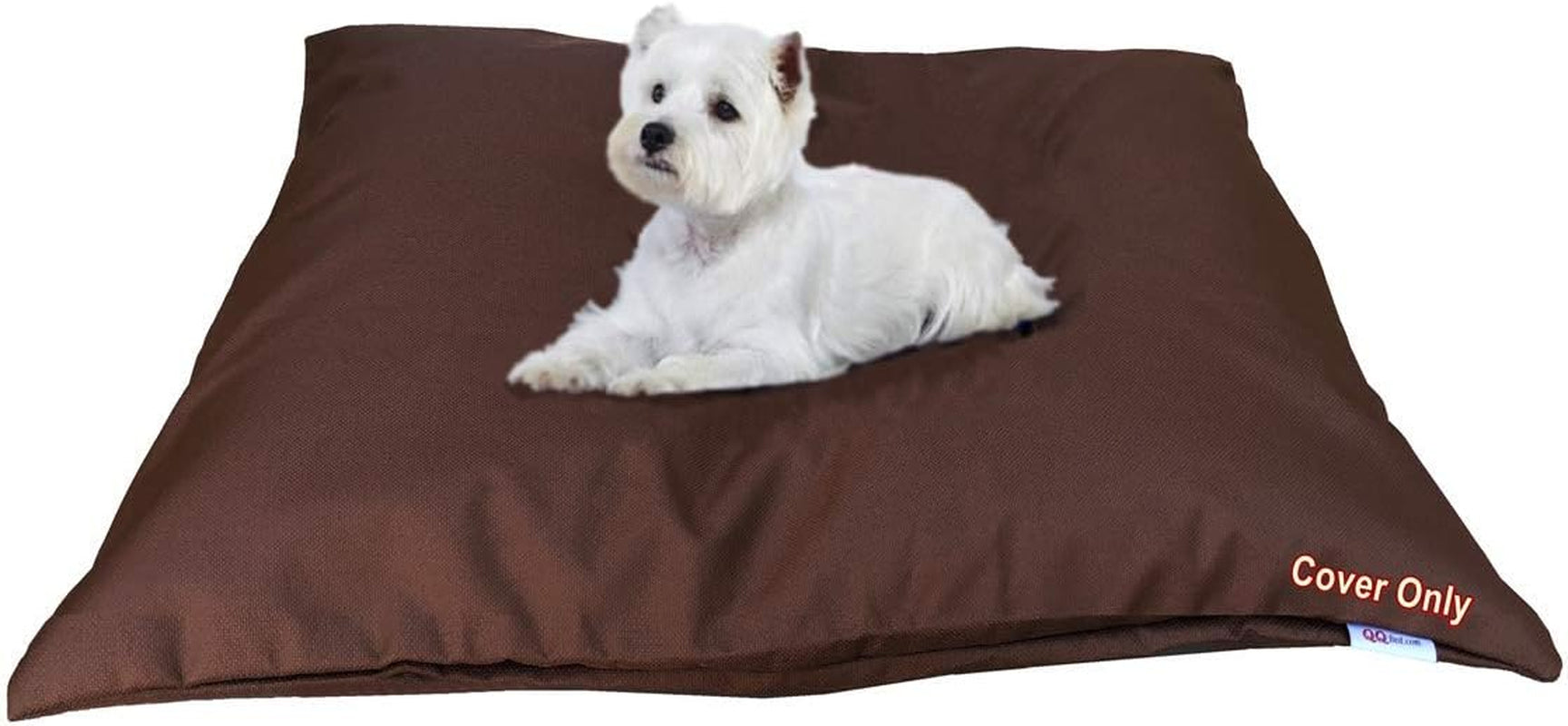 Do It Yourself DIY Pet Bed Pillow Duvet Waterproof Cover for Dog or Cat in Medium 37"X29" Vibrant Rust Color - Cover Only