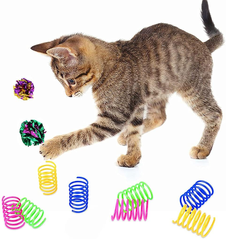 14 Pcs Ball for Cat Stress Crinkly Sounds and for Cat Spring Convenient to Carry and E