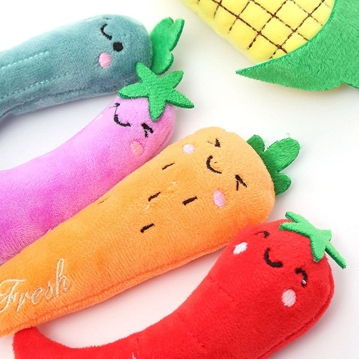 1/5Pcs Catnip Toys for Indoor Cats Interactive, Funny Kitten Toy Cat Chew Toy, Gift for Cat Lovers, 5 Different Cute Vegetable Shapes Design(Carrot)