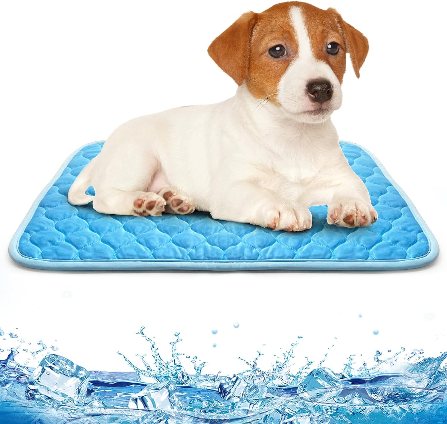 Dog Cooling Mat - Self Cooling Mat for Small Medium Large Dogs,Easy Washable,Water Absorption Top,Materials Safe,