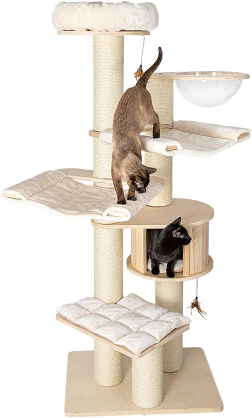 JTKDL Cat Tree,Cat Tower,Cat Activity Center with Hammock