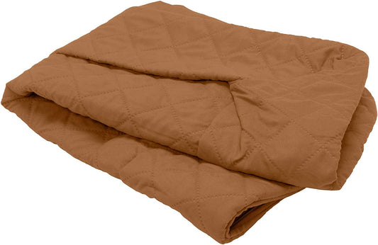 Furhaven Replacement Dog Bed Cover Quilted Sofa-Style, Machine Washable - Toasted Brown, Medium