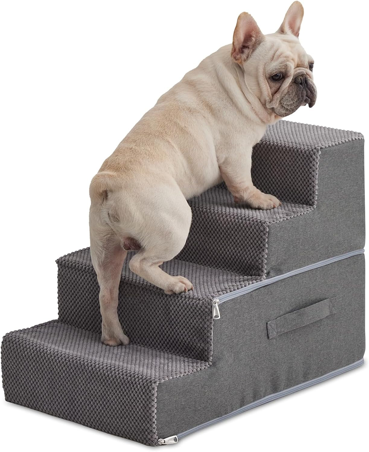 Dog Stairs for High Beds Dog Steps for Small Dog Sturdy and Stable 5 Step Pet Steps for Couch Easy to Assembly