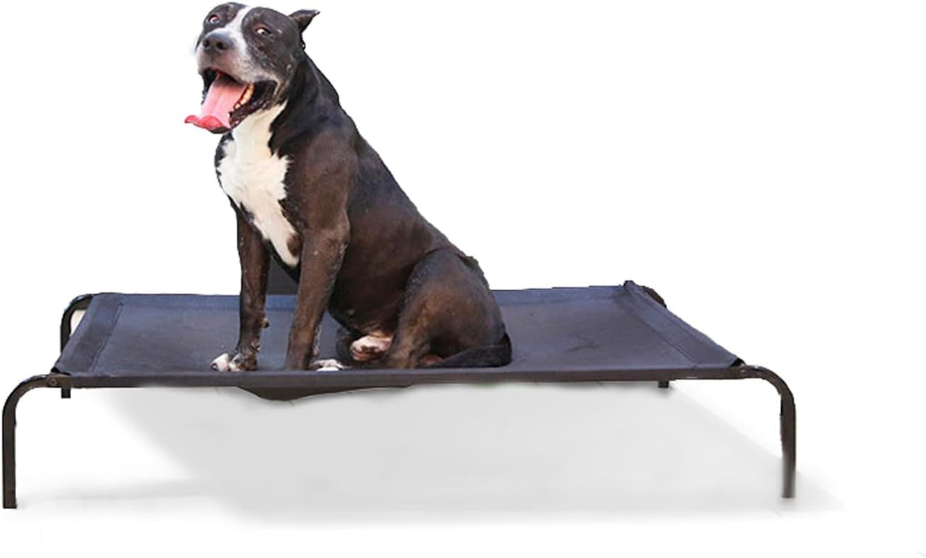 Elevated Dog Bed, Pet Bed, Medium Size with Measures 35.4X23.6 X 5.9In, Portable Bed with a Non-Slip Firm Structure, Easy to Assemble Black