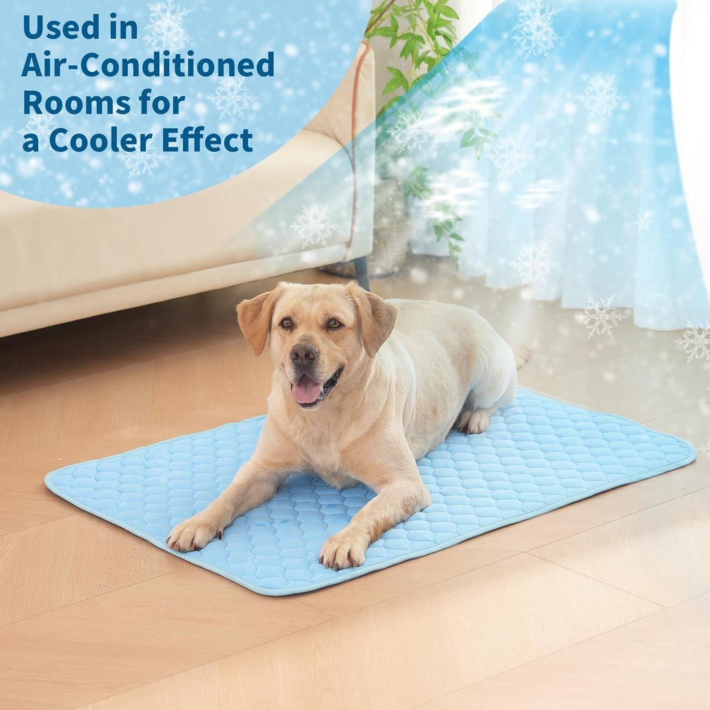 MARUNDA Self Dog Cooling Mat, Washable Ice Silk Cooling Mat for Small Medium Large Dogs and Cats, Pet Sleeping Pad for Crate, Bed, Indoor,Car Seats.