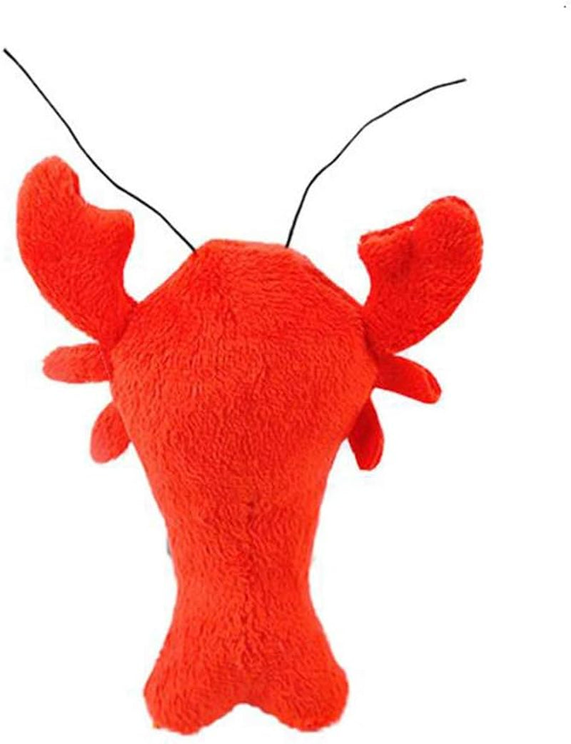 1PC Soft Plush Dog Toy Cartoon Lobster Crab Dog Squeaker Toy Interactive Puppy Toy for Small Dogs