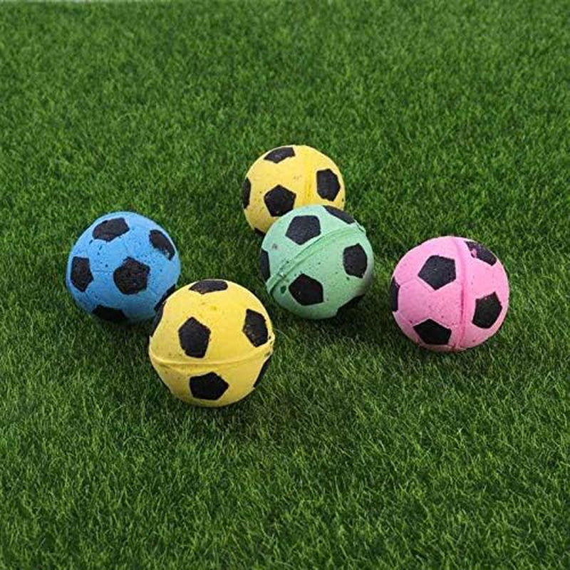 4 Pcs Sponge Football Soccer Balls Cat Toys Cat Entertainment Toy