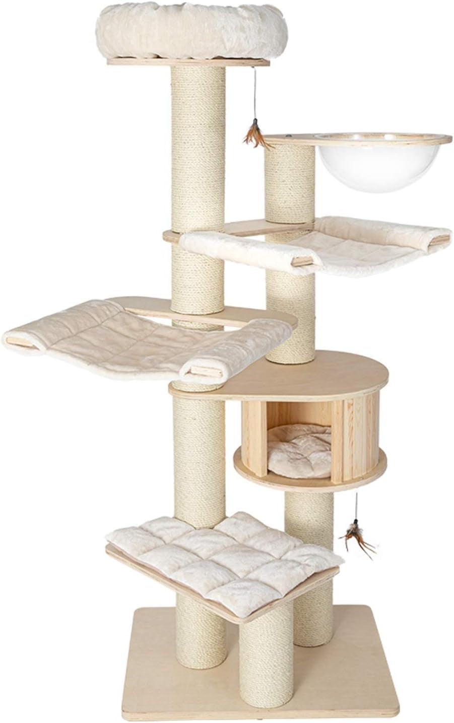 JTKDL Cat Tree,Cat Tower,Cat Activity Center with Hammock