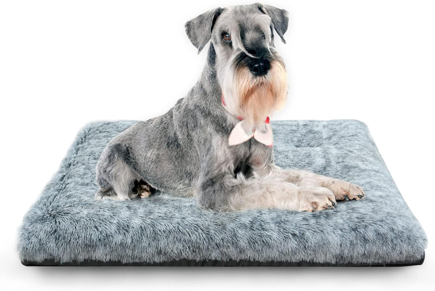 Dog Beds for Large Dogs Fixable Deluxe Cozy Dog Kennel Beds for Crates Washable Dog Bed, 36 X 23 X 3 Inches, Grey