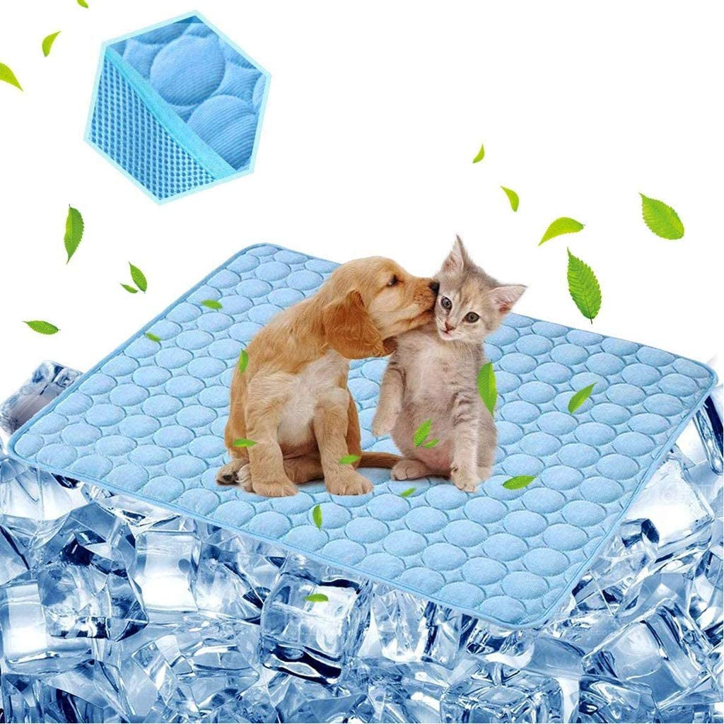 Dog Cooling Mat Pet Cooling Pads Dogs & Cats Pet Cooling Blanket for Outdoor Car Seats Beds (22IN*28IN)