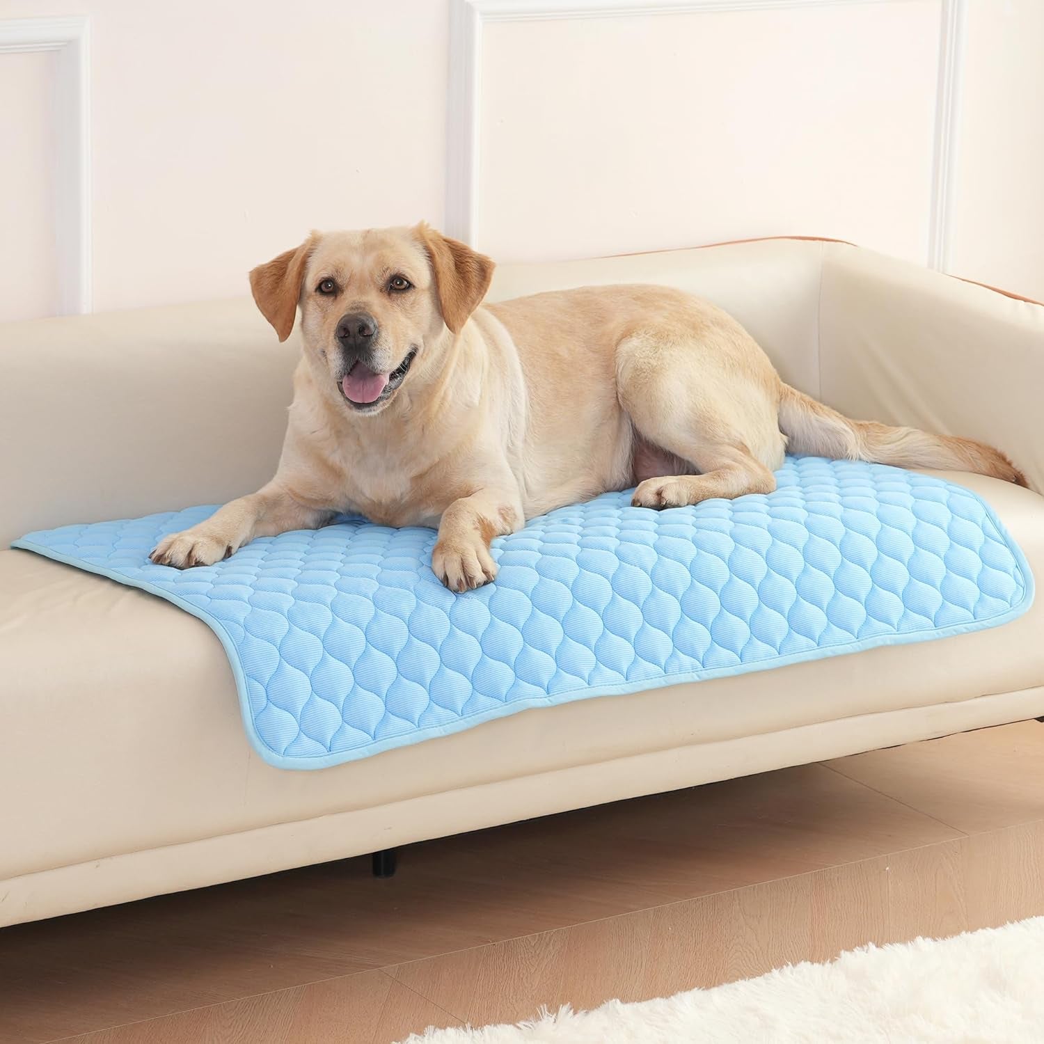 MARUNDA Dog Cooling Mat, Breathable Washable Cooling Pad for Dog, Portable Pet Cooling Mat for Outdoor, Provide Comfortable and Cooling Mat in Summer.