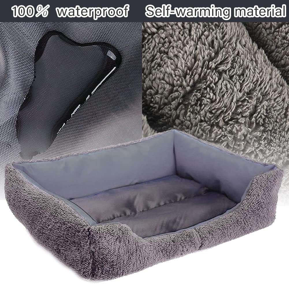 Dog Beds for Small Dogs, Waterproof Pet Puppy Dog Kitty Cats Cooling Bed Washable for Camping Indoor Outdoor (Blue)