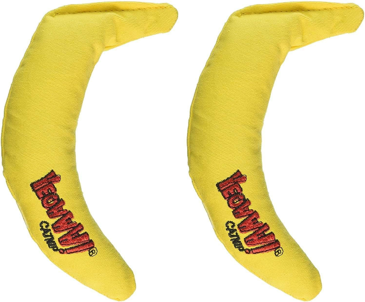 Yeowww! Yellow Banana Catnip Toy (2 Pack)