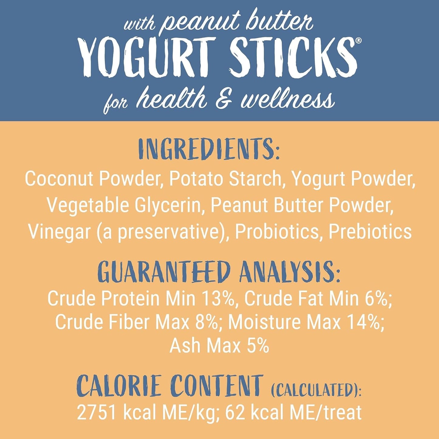 Yogurt Sticks, Prebiotic & Probiotics, Protein Rich - Lactose Free - Gluten Free - Corn Free - Grain Free, USA Made, for All Breeds, 5 Pieces of Droolicious Yogurt Sticks, Peanut Butter Flavor