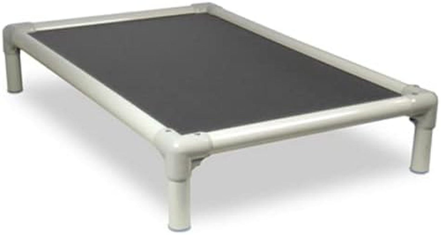 Kuranda Chewproof Bed - Almond PVC - 25" X 18" - Heavy Duty Vinyl - Smoke