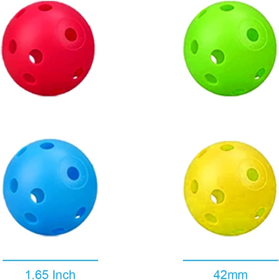 12PCS Value Pack Plastic Ball Cat Toys Balls without Bells for Indoor Kitten, Gifts for Cats（26 Holes, 42Mm