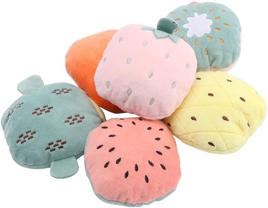 1/6Pcs Cat Catnip Toys,Plush Cat Chew Toys Teething Interactive Catnip Filled Kitten Toy Funny Kitten Chewing Toy Soft Pet Toy(Kiwi)