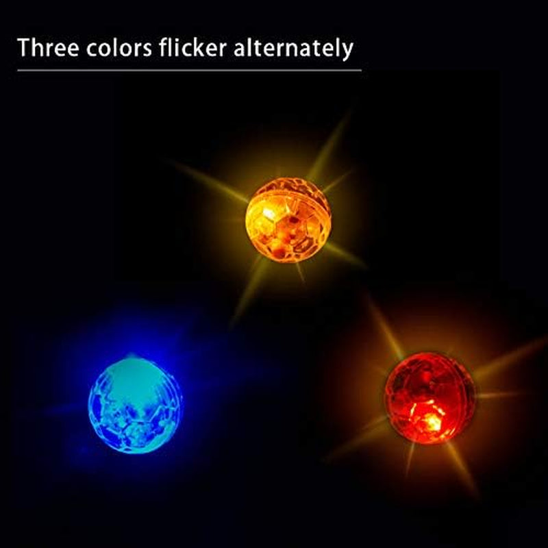 3PCS Light up Cat Balls,Ghost Hunting Cat Ball,Motion Light up Cat Dog Interactive Toys, Pet Glowing Mini Running Exercise Ball Toys for Animals