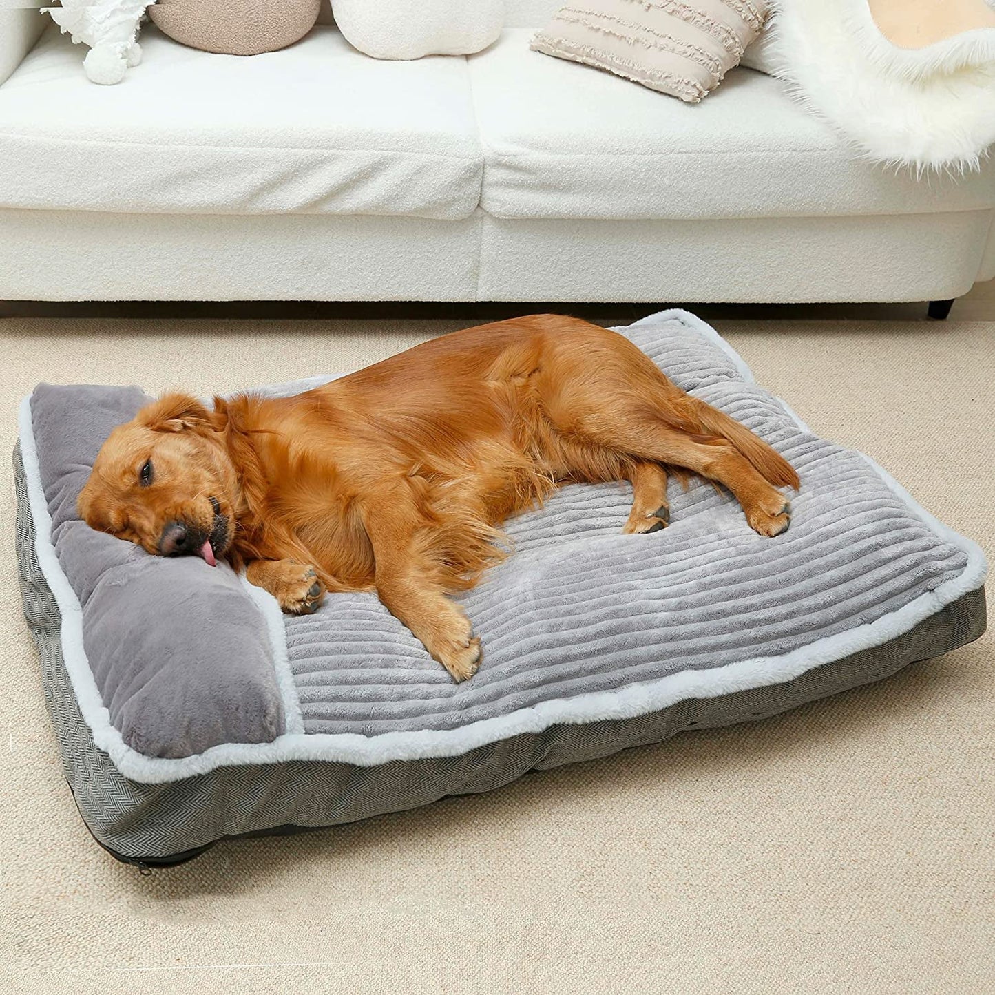 Dog Bed for Small Dogs, Dog Mattress with Pillow for Crate Kennel, Sofa Dog Bed, Super Soft Pet Bed for Medium, Small Dogs Breeds,Pet Bed Puppy Bed,Beds & Furniture