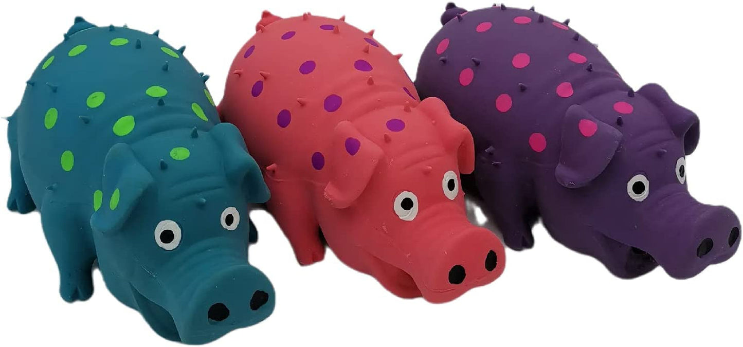 2 Pack Latex Pig Dog Toys That Oinks for Small Medium Large Dogs