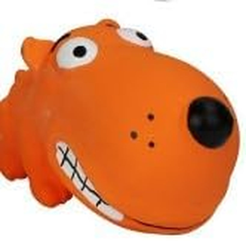 (6 Pack) Multipet Squeaky 3" Mini Latex Animal with Big Head Dog Toy, Assorted