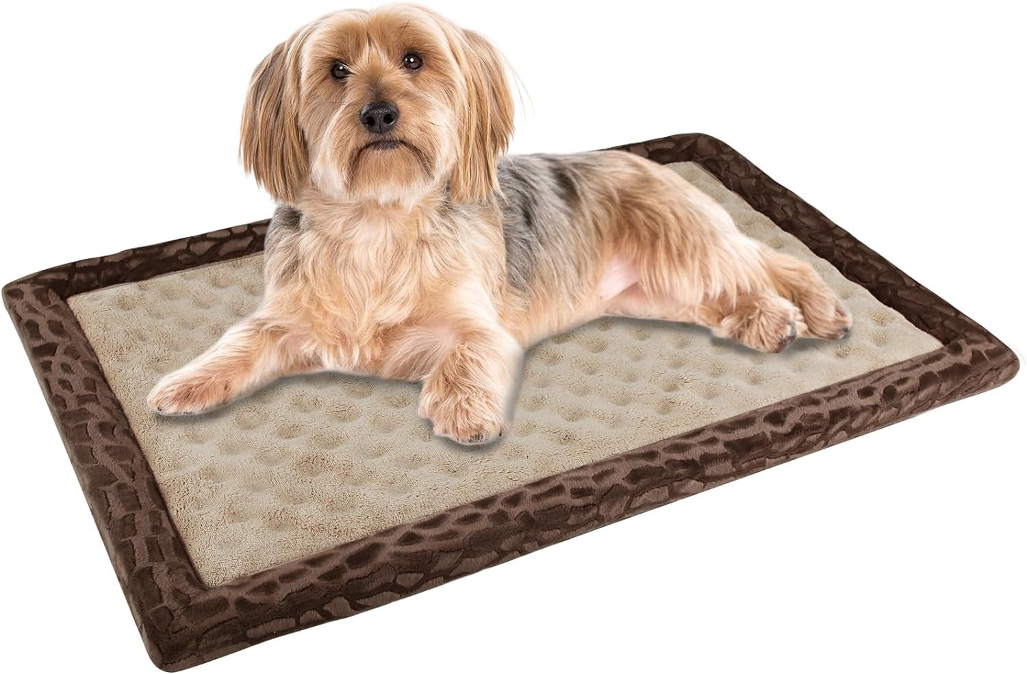 Dog Crate Pad 30X19 Inch Gray Memory Foam Dog Bed Mat for Small Medium Dog Grey Washable Puppy Sleeping Bed anti Slip