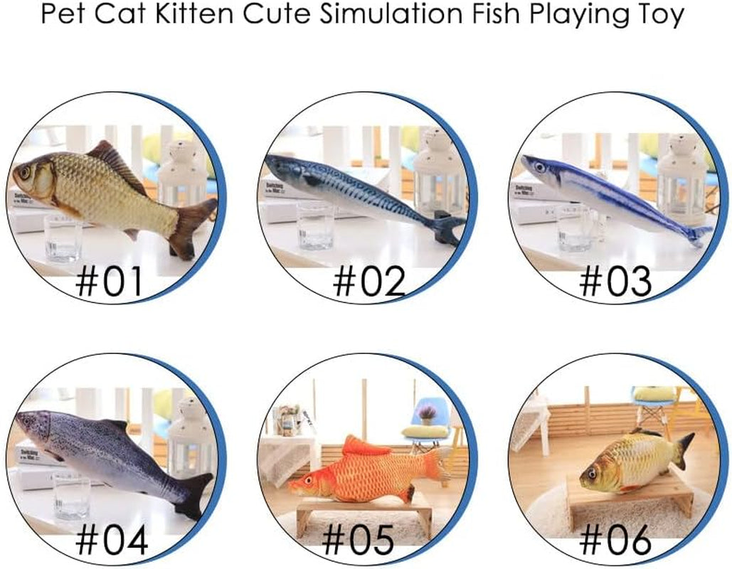 3D Simulation Fish Shape Toy Cat Toy with Catnip Stuffed Pillow Chew Bite Doll for Pet Cat Kitty Game Beautiful Design