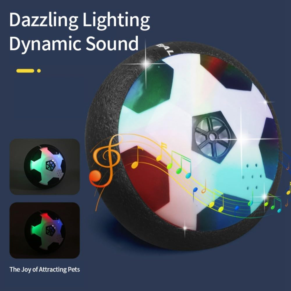 2023 New Active Gliding Disc - with Cool Lighting Effects, Interactive Gliding Disc Dog Toy, Durable ABS Material, Motion Activated Automatic Active Gliding Disc Toy for Dogs Pets (LED Light+Music)