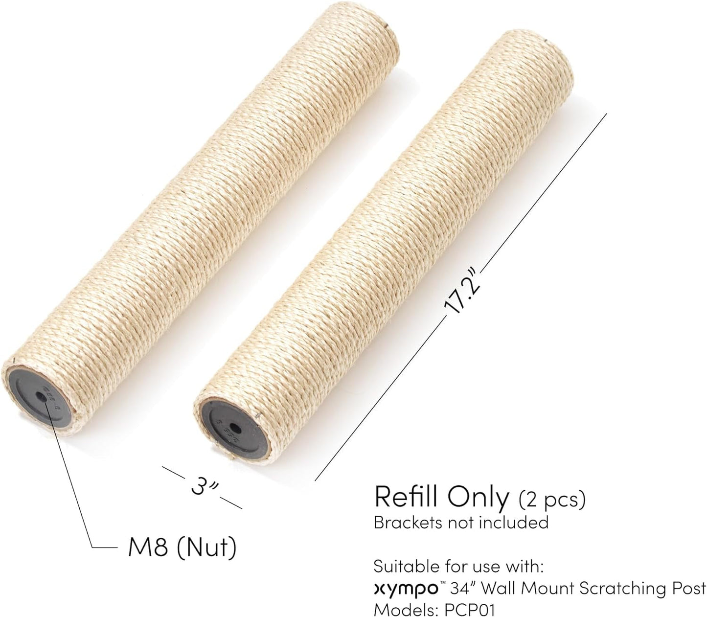 17" Scratching Post Refill - 2 Pack (Brackets Not Included)