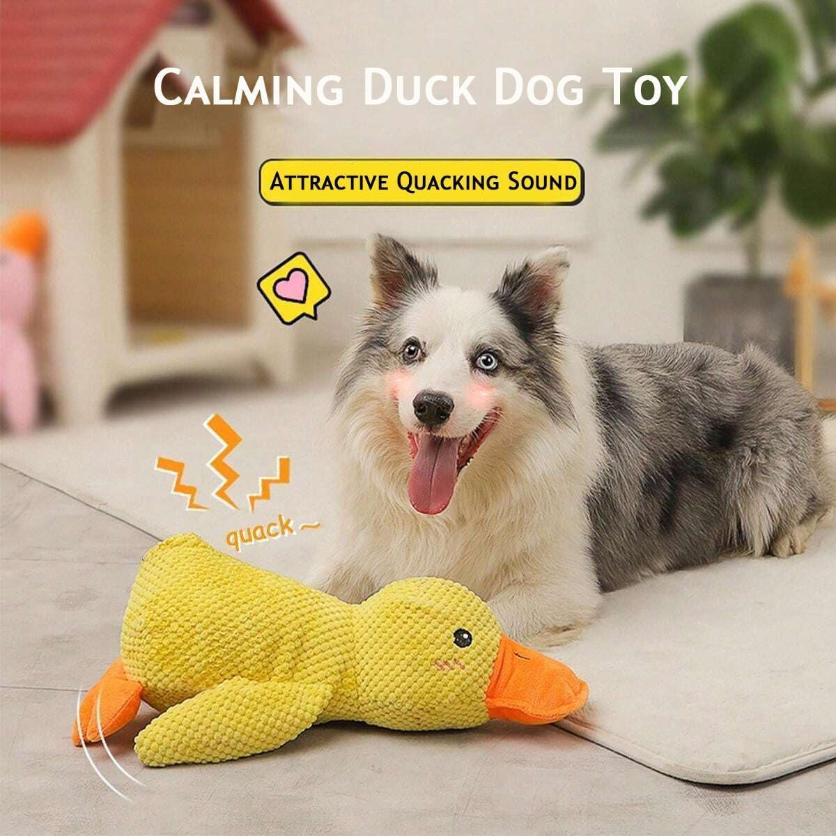 2024 the Mellow Dog,Calming Duck Dog Toy,The Mellow Dog Calming Pillow,The Mellow Dog Duck,Mellow Dog Calming Duck (Yellow)