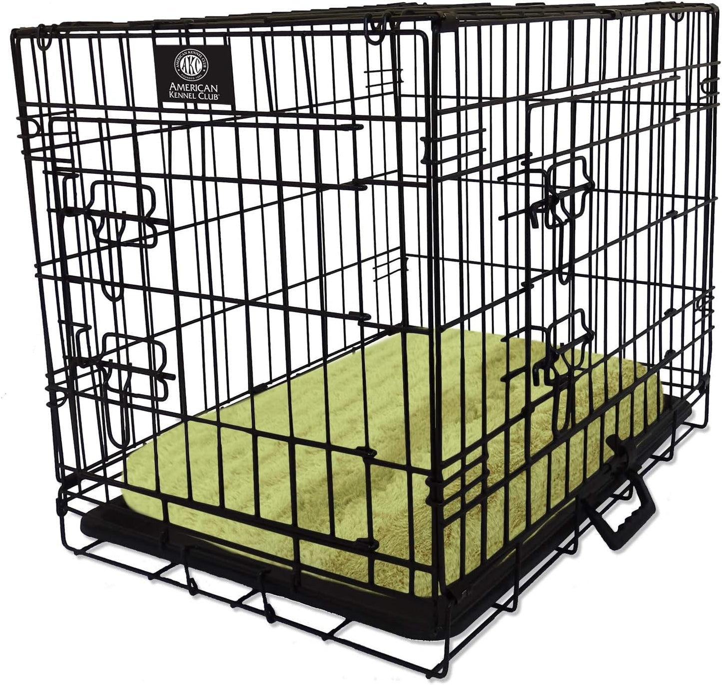 American Kennel Club Orthopedic Crate Pet Bed, 30 by 23-Inch, Sage