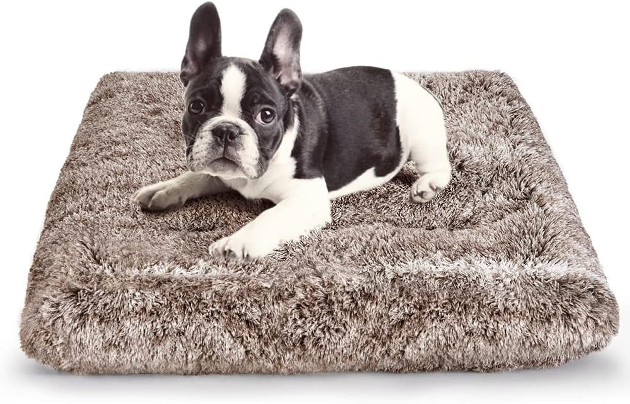 Dog Bed Crate Pad Pet Cushion Crate Mat Puppy Bed for Small Dogs Soft Fluffy Kennel Pad for Dog Crate, Anti-Slip Comfy Small Dog Bed