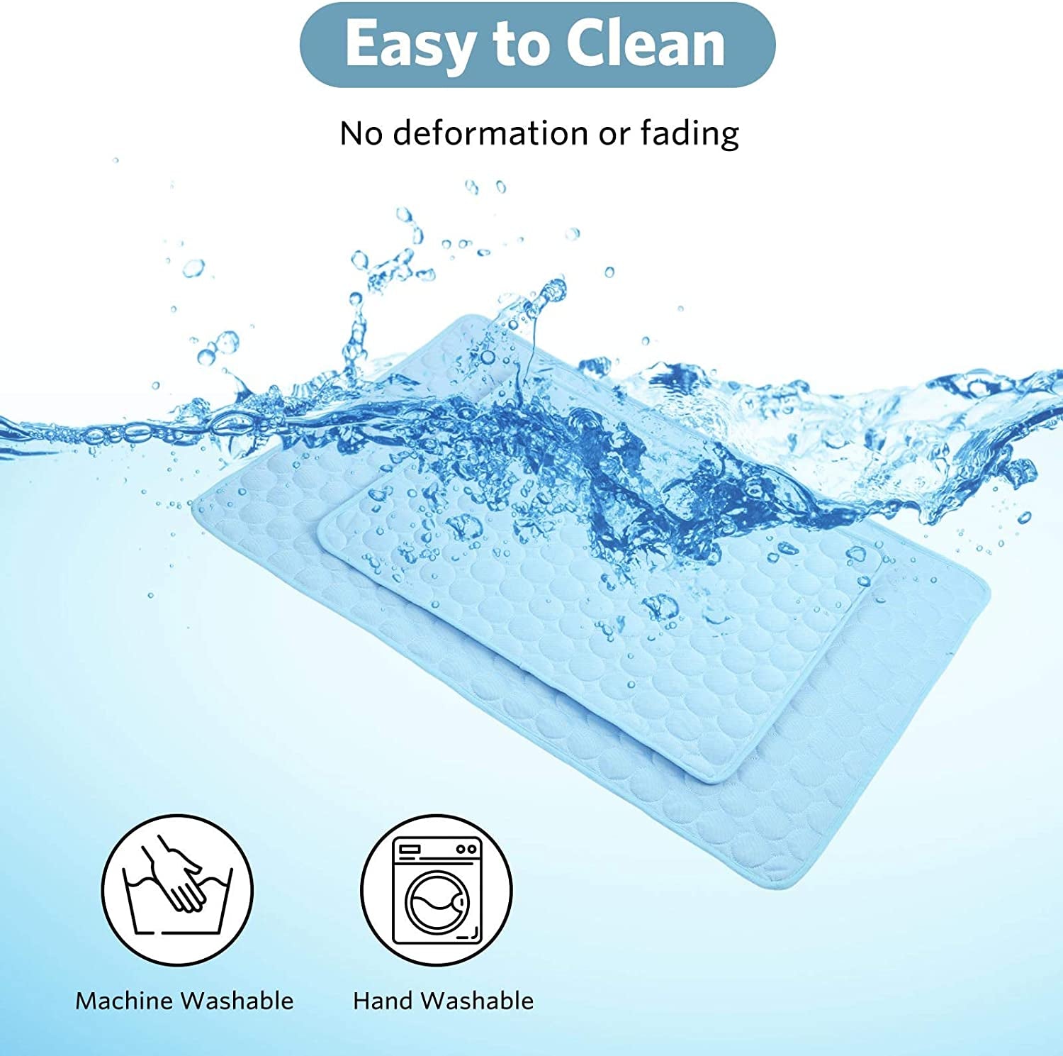 Dog Cooling Mat Dog Cooling Pad Self Cooling Blanket, Washable Cooling Mat for Dogs, Pet Cooling Mat Keeps Pets Cool in Summer Heat, Resuable Fabric Cooling Mat 28X40Inch/70X100Cm