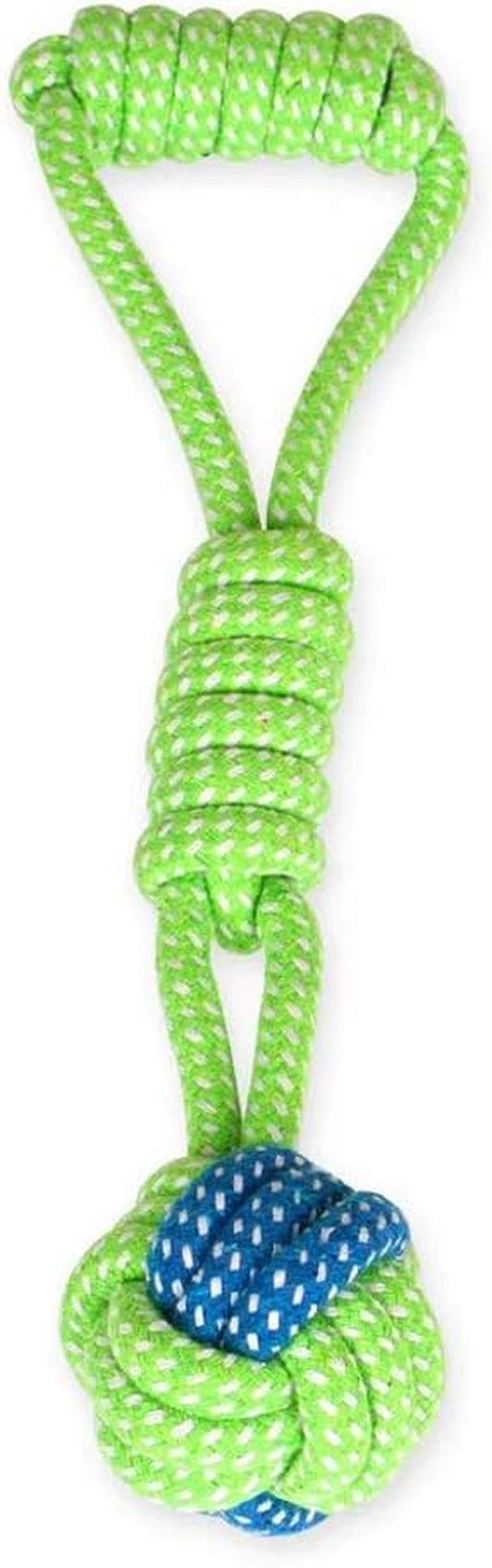 Knotted Woven Pet Dog Toy，Eco-Friendly Cotton Rope Toys, Bite-Resistant Rope Knot Dog Toy，Medium/Small Dogs Toy，Not Suitable for Dogs with Strong Aggressive Chewing