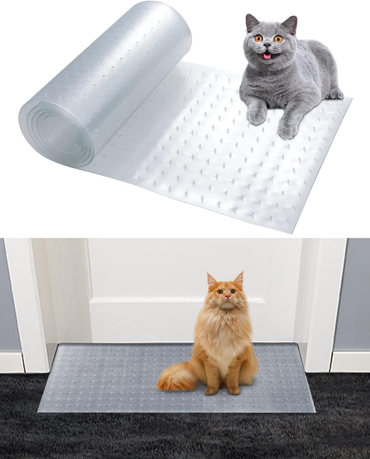 3.3Ft Cat Carpet Protector for Doorway, under Door Carpet Protector Prevent Carpets Rugs from Scratching Tearing at Doorway