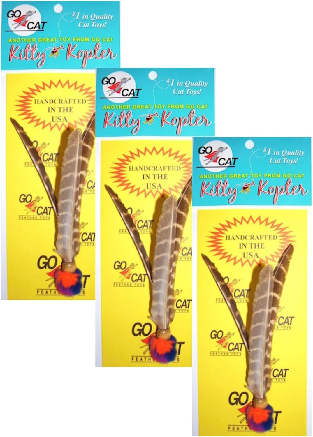 3 Pack of Go Cat Kitty Kopters by Da Bird