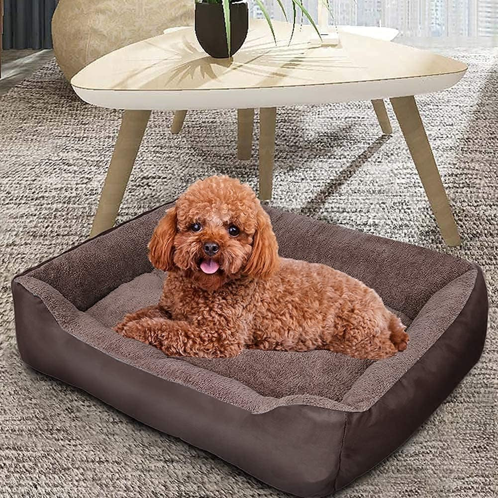 CLOUDZONE Dog Bed for Large Dogs, Large Dog Bed Machine Washable Rectangle Breathable Soft Padding with Nonskid Bottom Pet Bed for Medium and Large Dogs or Multiple