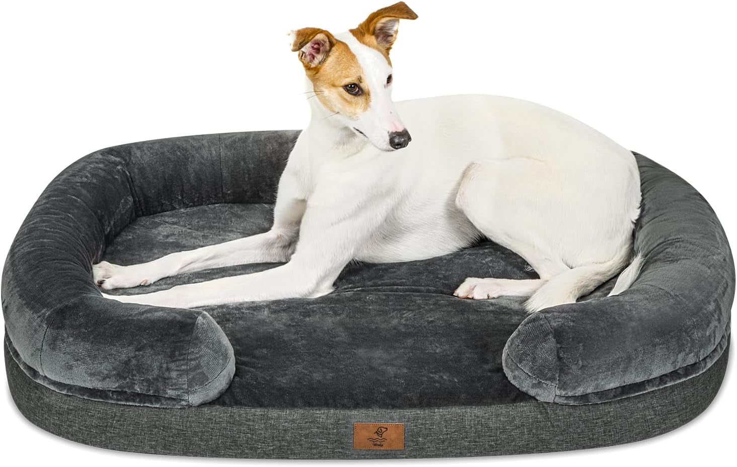 Dog Beds for Large Dogs, Washable Dog Bed with Removable Cover, Orthopedic Dog Bed with Egg-Crate Foam, Waterproof Dog Bed Nonskid Bottom, Pet Bed Large Dog Bed