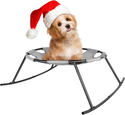 Elevated Dog Bed for Small Dogs with Washable Breathable Mesh and Removable Steel Frame Raised Cooling Pet Cot (21.65")