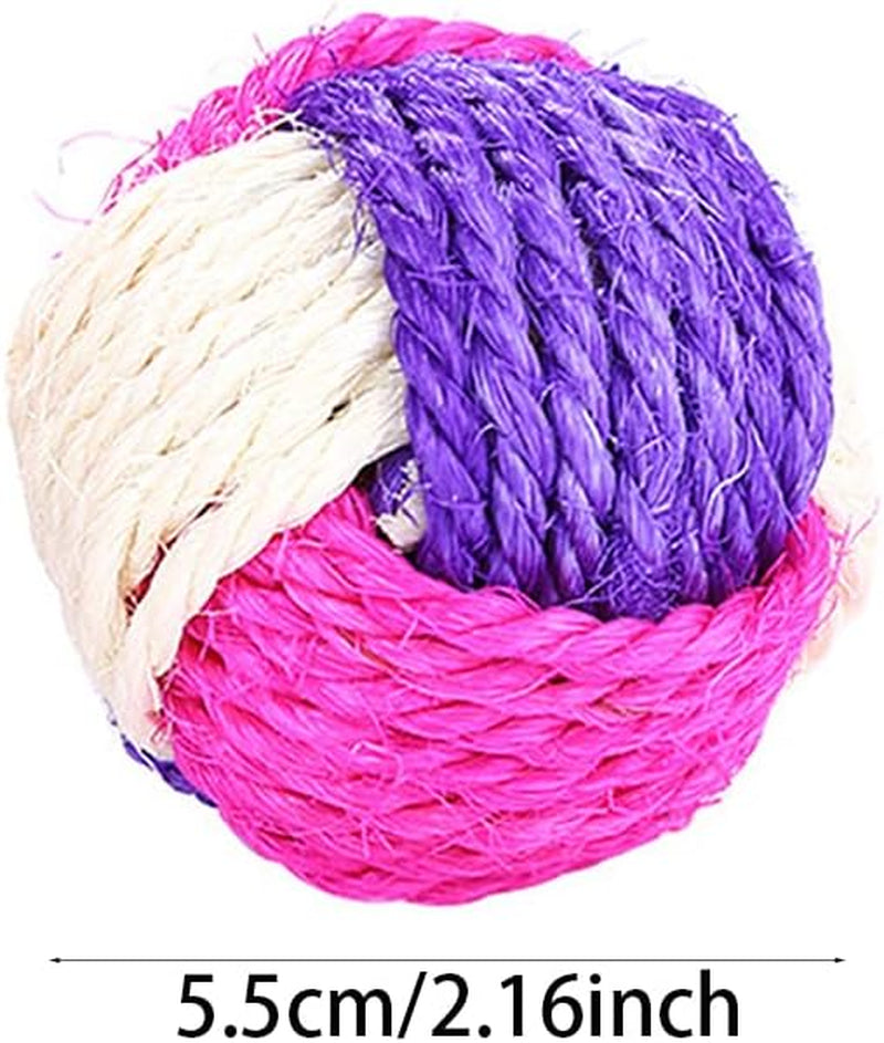 3Pcs Cat Braided Sword Balls/Toy Pet Scratching Balls/Animal Interactive Toy Balls/Interactive Cat Rolling Balls(Random Color)