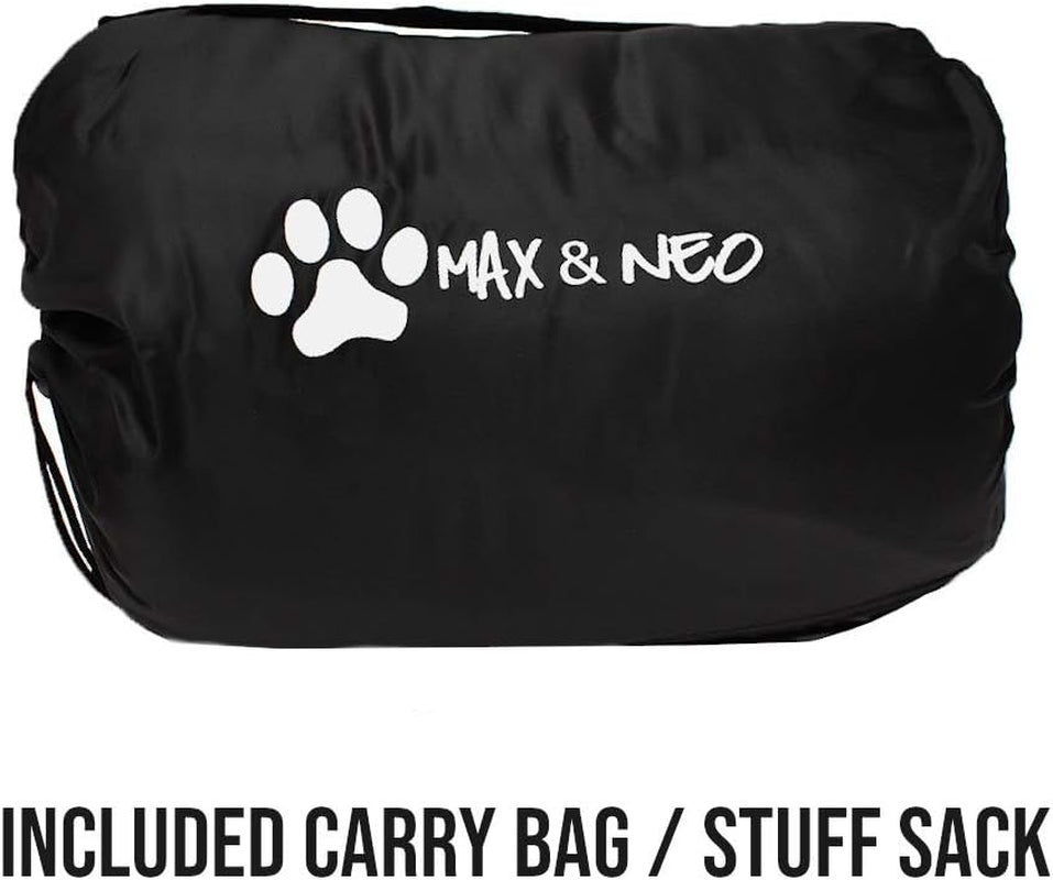 Max and Neo Travel Dog Bed 39" X 30" Fluffy Lightweight Portable Pet Mat with Carry Bag - We Donate One for One for Every Product Sold