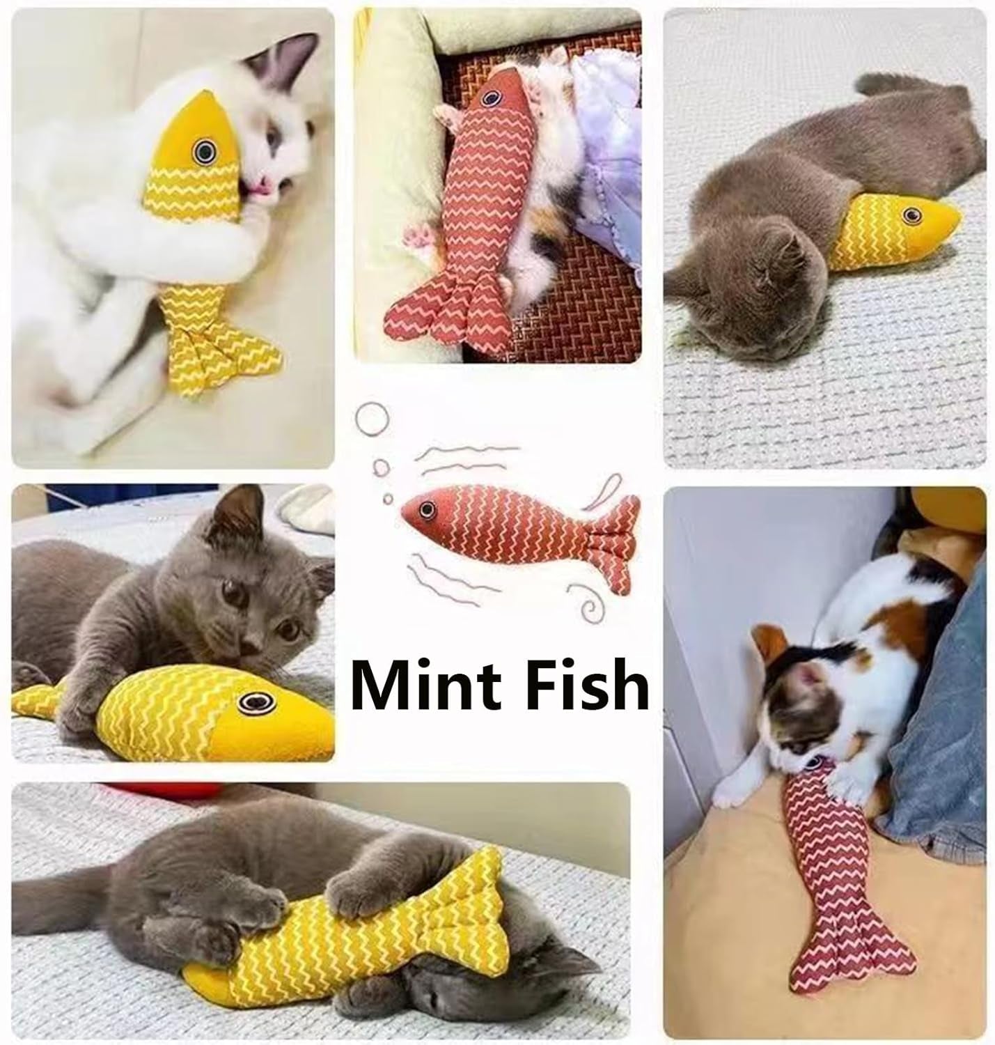 3Pcs Cat Toys Cat Pillows,Cat Catnip Toy for Indoor Cats,Soft Cat Catnip Toys Pillow,Cat Toys for Bored Indoor Adult Cats,Cat Toys Self Play (Multicolour)