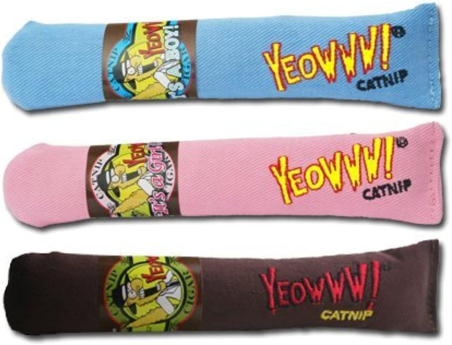 Yeowww! Cigar 3 Pack 100% Organic Catnip Cigar Toys