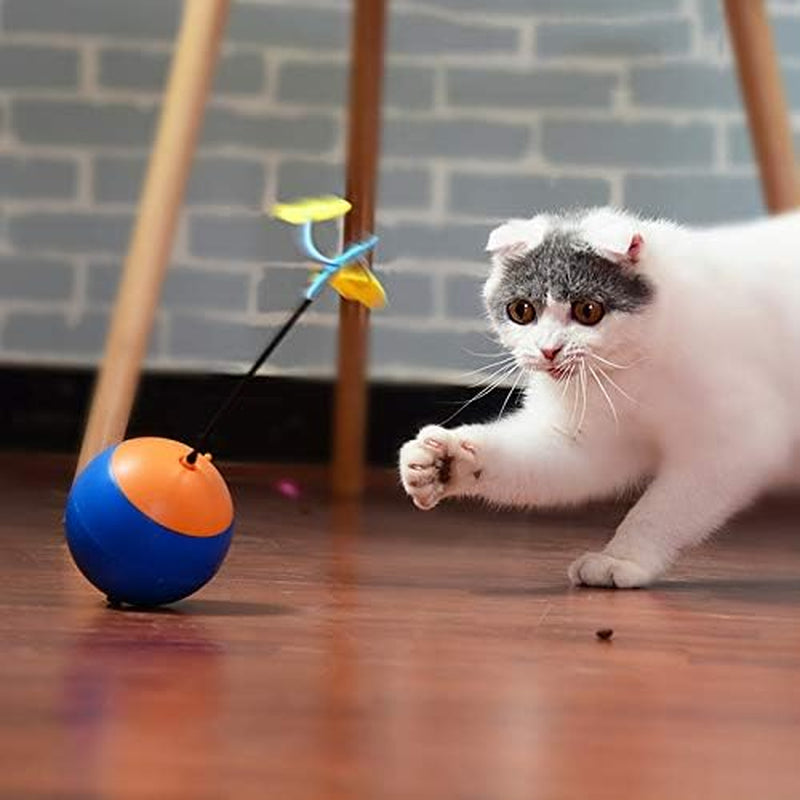 3-In-1 Tumbler Teaser Cat Toy,Cat Teasing Toy,Leakage Food Toy, Food Dispenser Ball Multifunctional Toy for Cats