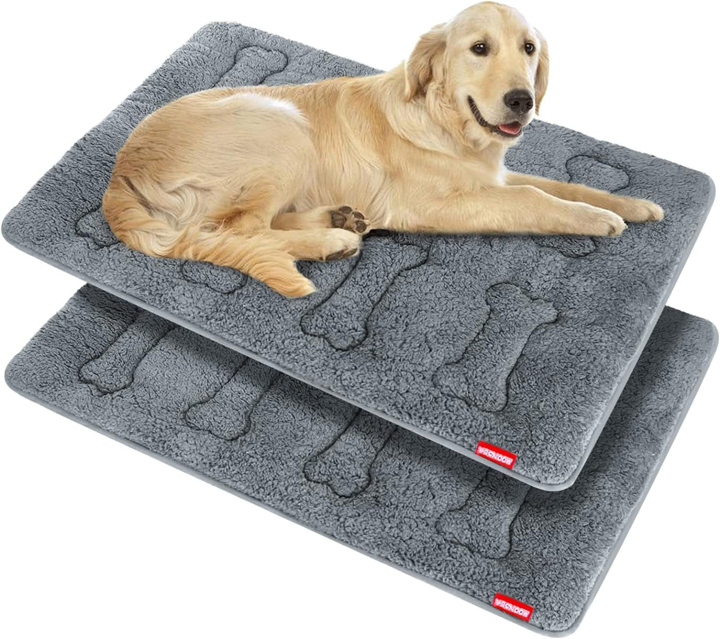 Dog Crate Mat(24" X 18"), Small Dog Bed for Crate, Soft Plush Dog Bed Pad Machine Washable Crate Pad, Dog Sleeping Mat with anti Slip Bottom