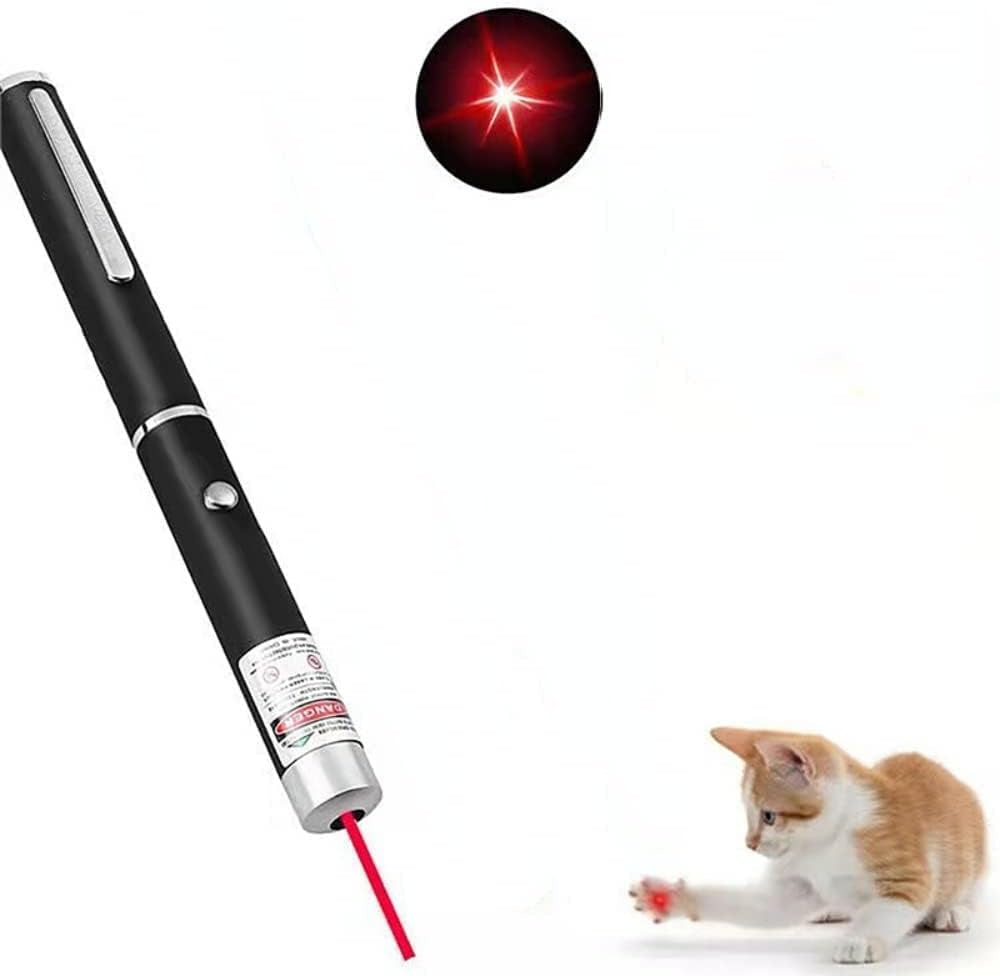 3 Pcs Laser Pointer for Cats Dogs Cats Laser Pointer Pet Interactive Toys Laser Presentation Remotes Red Green Purple Light (3 PCS Pack Color Mixed, without Battery)