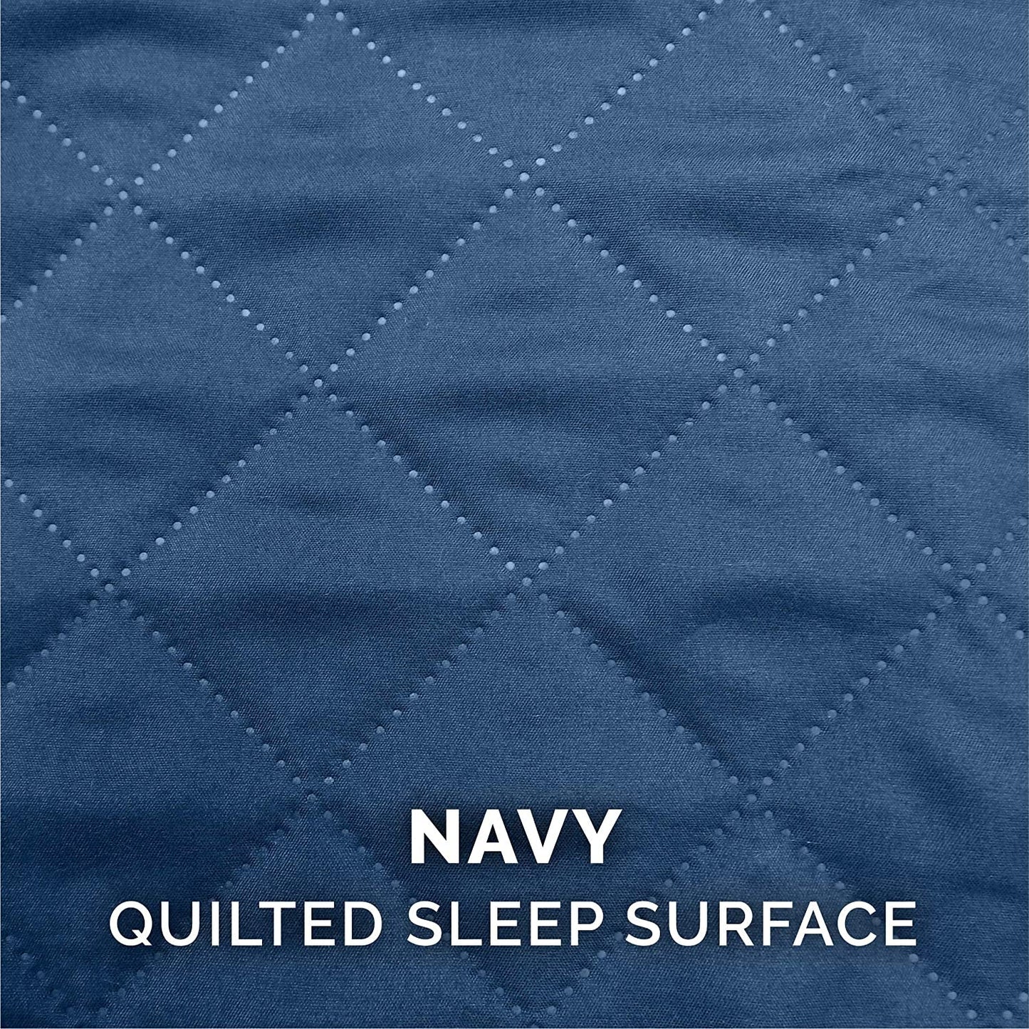 Furhaven Replacement Dog Bed Cover Quilted Sofa-Style, Machine Washable - Navy, Large