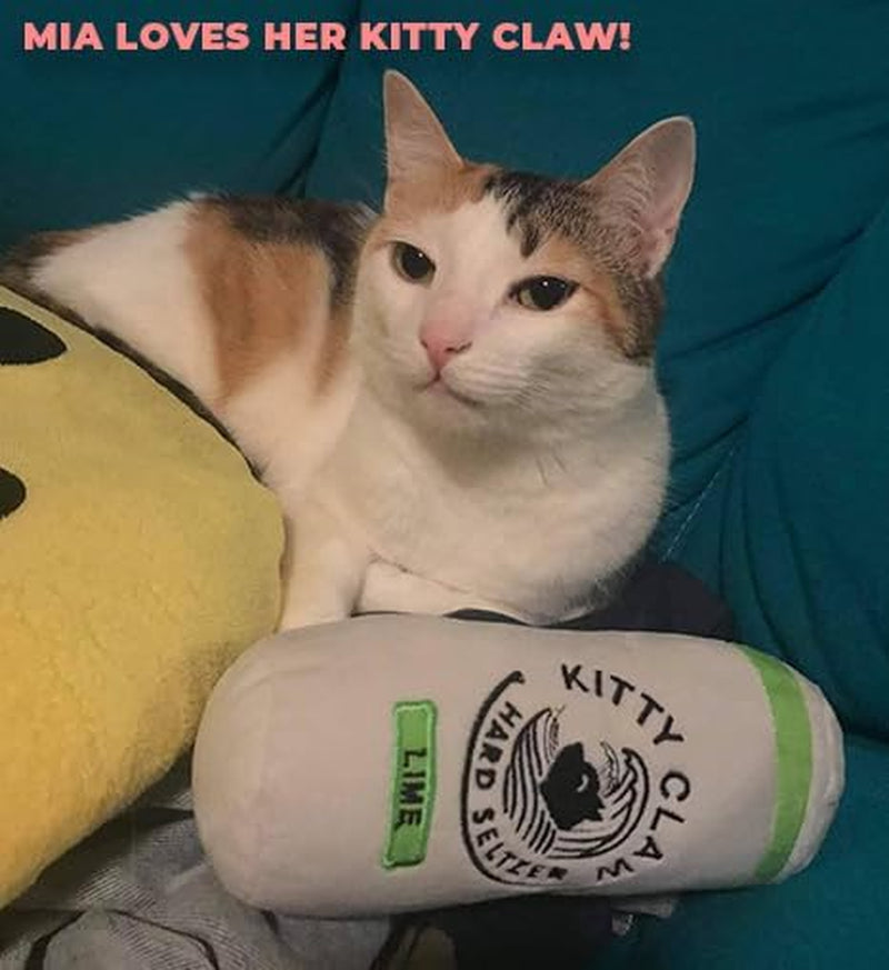 Kitty Claw Cat Toys - Funny Cute Plush Cat Toys with Catnip - Parody Cat Toy (2 Pack) (Original)