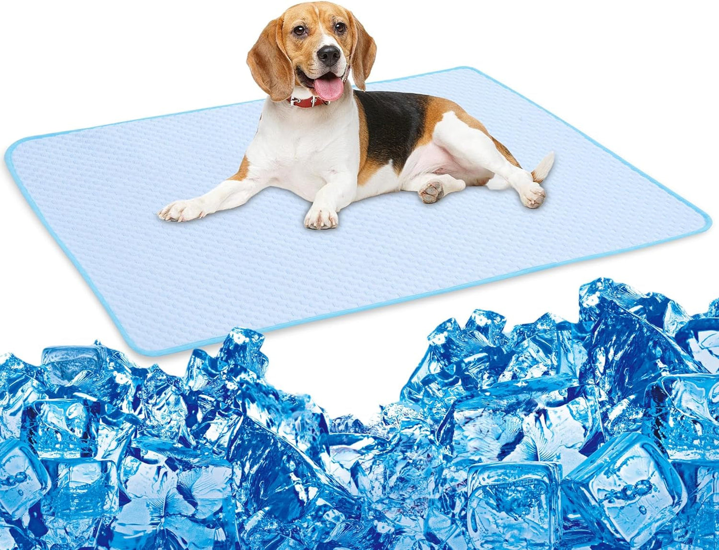 Dog Cooling Mat, Portable Pets Cooling Mat for Pets Family Use, Pets Cooling Pad Durable Machine Washble, Indoor Outdoor Uses in Crate, Kennel, Bed, Sofa or Car (L(40"X28"))